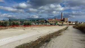 Obras paso elevado en Benalua 1